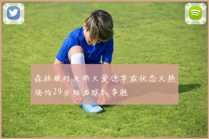 森林狼对决热火爱德华兹状态火热场均29分助力球队争胜